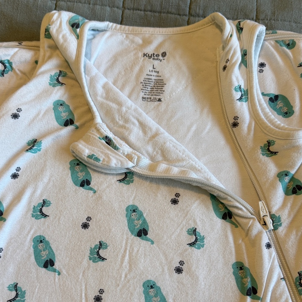 Kyte Sleep Sack with Otter Print, pre-loved